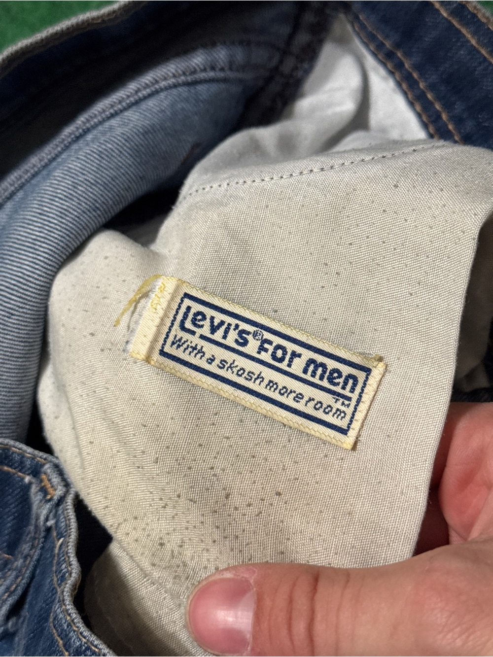 Levis 70s Cutoff Jorts Vintage Talon Zipper 6” 32 Denim Shorts Orange Tab - Picture 9 of 9